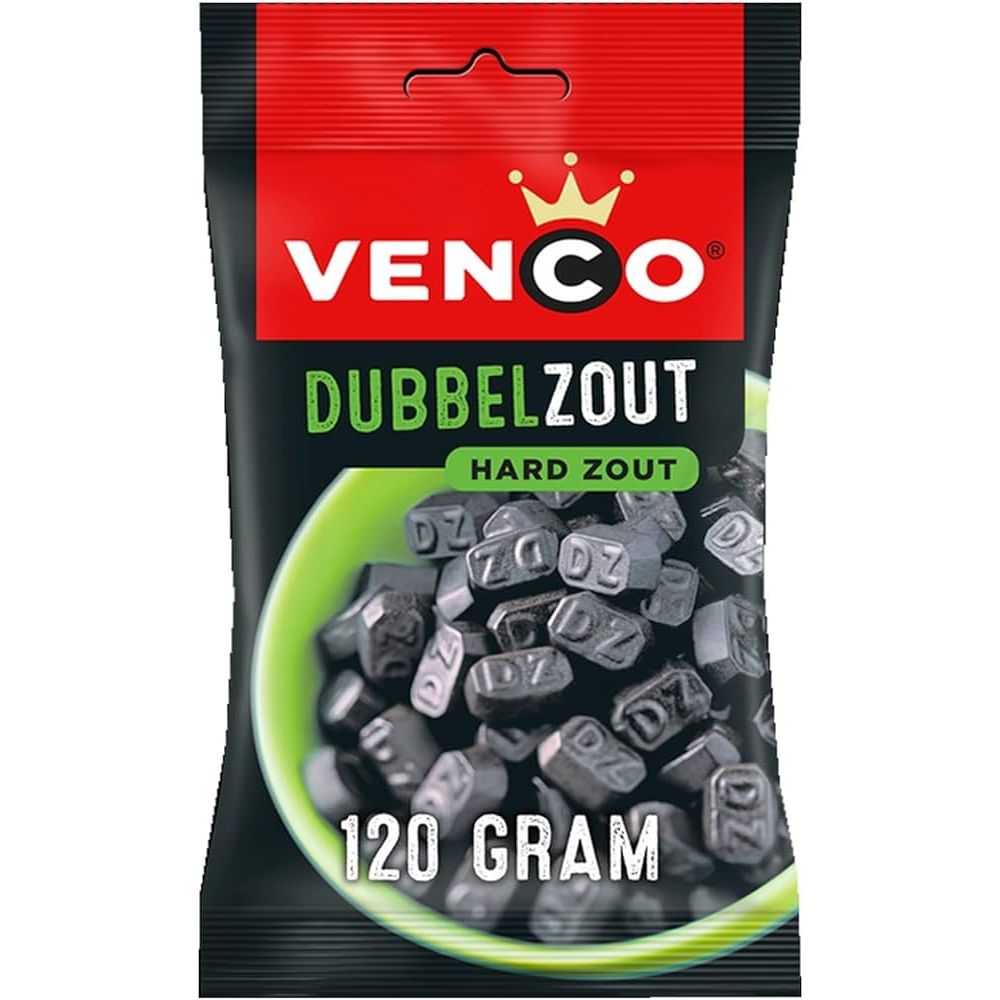Venco Dubbel zoute drop ( Double Salt Liquorice ) 120g